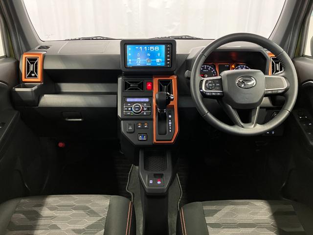 タフト Ｇ　下取車　ＤＶＤオーディオ　パノラマモニター　ＬＥＤヘッドランプ　スマートキー　衝突被害軽減システム　シートヒーター　ＥＴＣ　電動格納ミラー　ＤＶＤ　衝突安全ボディ　オートマチックハイビーム（10枚目）