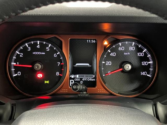 タフト Ｇ　下取車　ＤＶＤオーディオ　パノラマモニター　ＬＥＤヘッドランプ　スマートキー　衝突被害軽減システム　シートヒーター　ＥＴＣ　電動格納ミラー　ＤＶＤ　衝突安全ボディ　オートマチックハイビーム（11枚目）