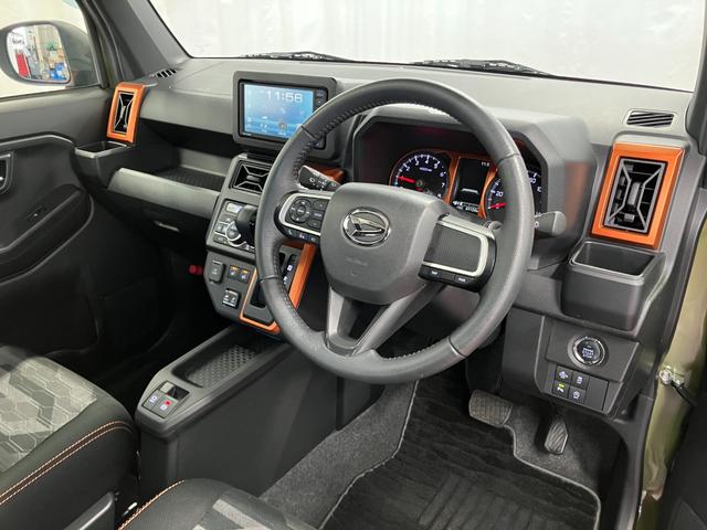 タフト Ｇ　下取車　ＤＶＤオーディオ　パノラマモニター　ＬＥＤヘッドランプ　スマートキー　衝突被害軽減システム　シートヒーター　ＥＴＣ　電動格納ミラー　ＤＶＤ　衝突安全ボディ　オートマチックハイビーム（14枚目）