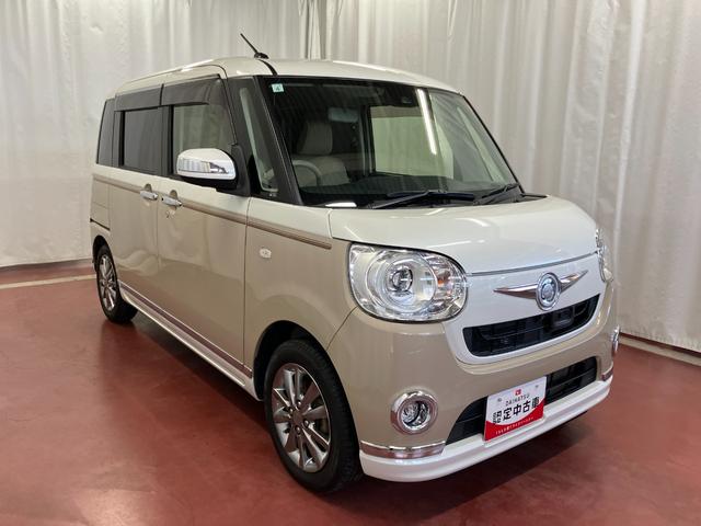 ムーヴキャンバス Ｇメイクアップ　ＳＡＩＩ　下取車　ナビ　ブルートゥース　ＥＴＣ　ドライブレコーダー　パノラマモニター　衝突被害軽減システム　スマートキー　両側電動スライドドア　電動格納ミラー　運転席エアバッグ　助手席エアバッグ　衝突安全ボディ（4枚目）