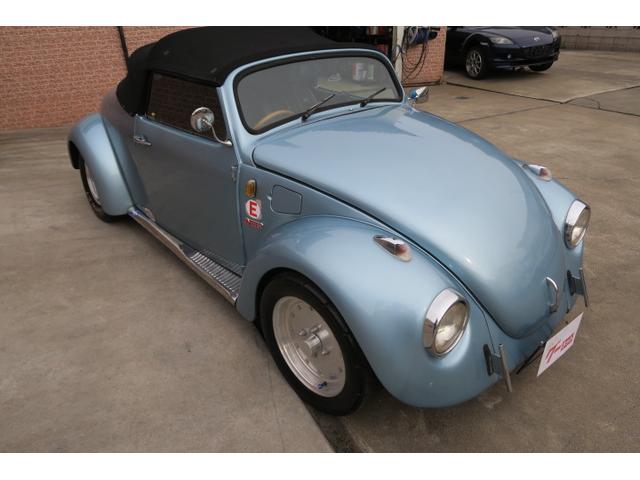ビートル 2シーター ロードスター スピードスター15インチアルミホイール 走行距離59,870Km 4速ミッション車 社外ウッドステアリング(4枚目)