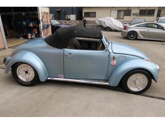 ビートル 2シーター ロードスター スピードスター15インチアルミホイール 走行距離59,870Km 4速ミッション車 社外ウッドステアリング(5枚目)