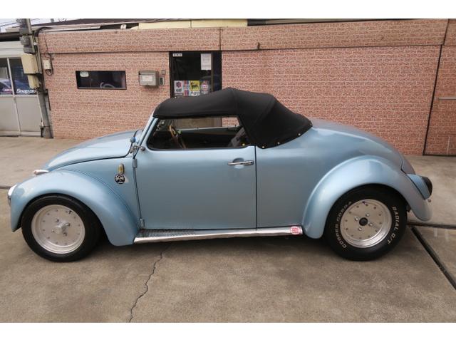 ビートル 2シーター ロードスター スピードスター15インチアルミホイール 走行距離59,870Km 4速ミッション車 社外ウッドステアリング(6枚目)