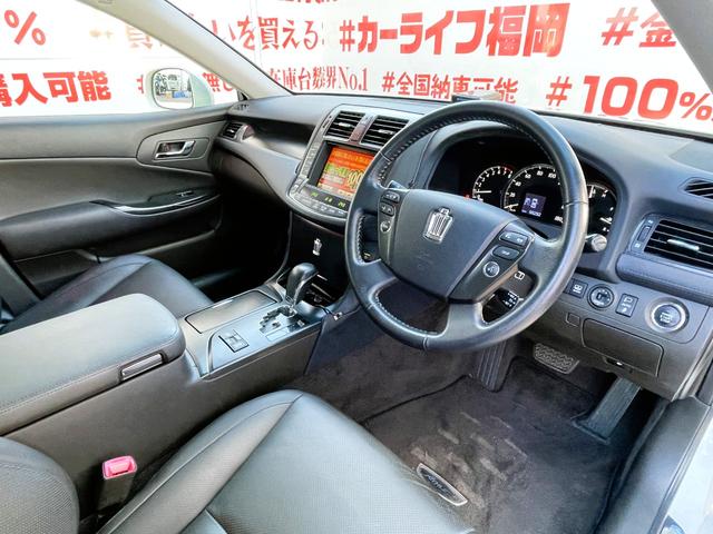 クラウン ３．５アスリート　ＦＵ１７９１　純正ＨＤＤマルチナビ　本革パワーシート　シートエアコン　全席シートヒーター　クルーズコントロール　プレミアムサウンドシステム　リア電動シェード　リア電動リクライニング　社外１９ＡＷ（12枚目）