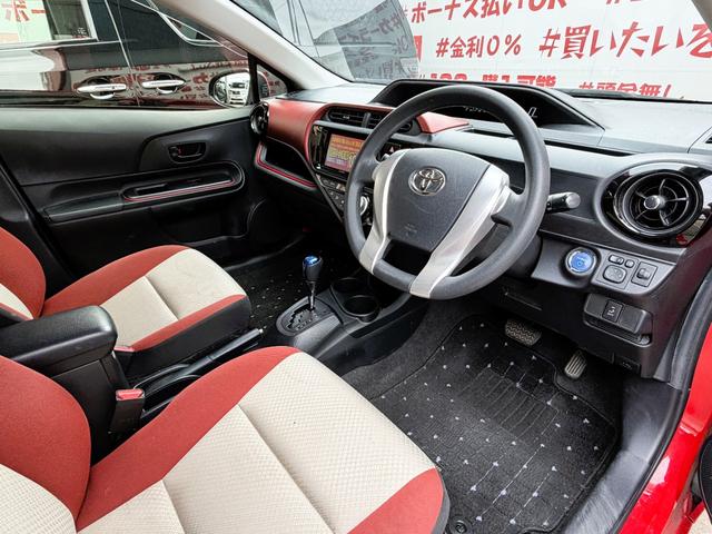 アクア S FU1910 ケンウッドナビ DVD SD Bluetooth ワンセグ ETC ウインカーミラー ドアバイザー プッシュスタート スマートキー LEDヘッドライト オートライト ドライブレコーダー(11枚目)