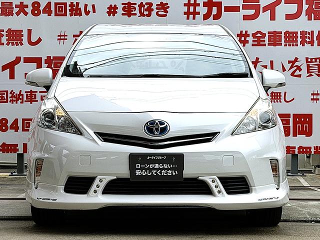 プリウスアルファ Ｓ　Ｌセレクション　ＦＵ１９２５　ステアリングスイッチ　プッシュスタート　スマートキー　ＬＥＤヘッドライト　オートライト　ドライブレコーダー　社外ハーフ３点エアロ　ウェッズスポーツ１８インチＡＷ（7枚目）