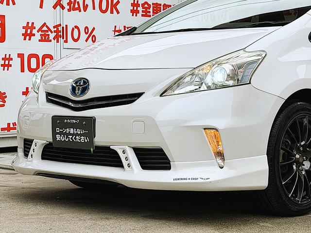 プリウスアルファ Ｓ　Ｌセレクション　ＦＵ１９２５　ステアリングスイッチ　プッシュスタート　スマートキー　ＬＥＤヘッドライト　オートライト　ドライブレコーダー　社外ハーフ３点エアロ　ウェッズスポーツ１８インチＡＷ（9枚目）