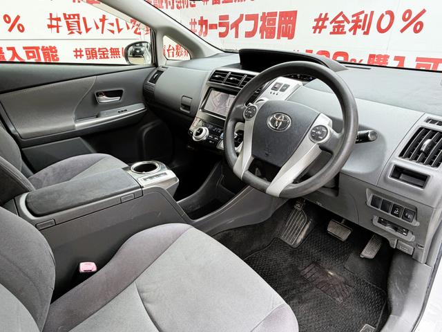 プリウスアルファ Ｓ　Ｌセレクション　ＦＵ１９２５　ステアリングスイッチ　プッシュスタート　スマートキー　ＬＥＤヘッドライト　オートライト　ドライブレコーダー　社外ハーフ３点エアロ　ウェッズスポーツ１８インチＡＷ（14枚目）