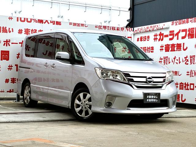 セレナ ハイウェイスター　Ｖセレクション　ＦＵ１８９９　エクリプスＨＤＤナビ　地デジフルセグＴＶ　ＣＤ　ＤＶＤ　バックカメラ　アルパイン製フリップダウンモニター　ビルトインＥＴＣ　ステアリングスイッチ　オートライト　ＨＩＤヘッドライト（7枚目）