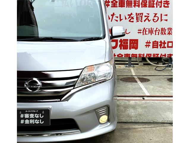 セレナ ハイウェイスター　Ｖセレクション　ＦＵ１８９９　エクリプスＨＤＤナビ　地デジフルセグＴＶ　ＣＤ　ＤＶＤ　バックカメラ　アルパイン製フリップダウンモニター　ビルトインＥＴＣ　ステアリングスイッチ　オートライト　ＨＩＤヘッドライト（32枚目）