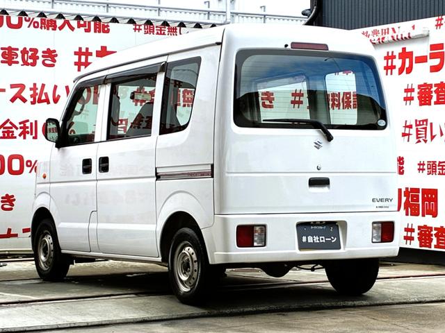 エブリイ PA FU1962 チューナーラジオ パワーステアリング ヘッドライトレベライザー 集中ドアロック 両側スライドドア ドアバイザー 運転席・助手席エアバック 12インチスチールホイール(10枚目)