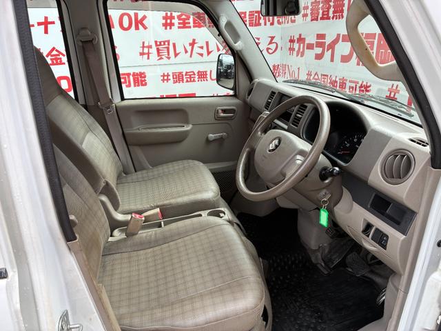 エブリイ PA FU1962 チューナーラジオ パワーステアリング ヘッドライトレベライザー 集中ドアロック 両側スライドドア ドアバイザー 運転席・助手席エアバック 12インチスチールホイール(12枚目)