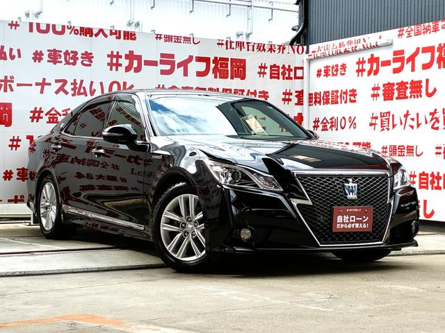 クラウンハイブリッド アスリートS FU1942 純正マルチナビ フルセグTV CD DVD HDD USB Bluetooth バックカメラ 前後障害物センサー ビルトインETC ステアリングスイッチ オートライト LEDヘッドライト(7枚目)