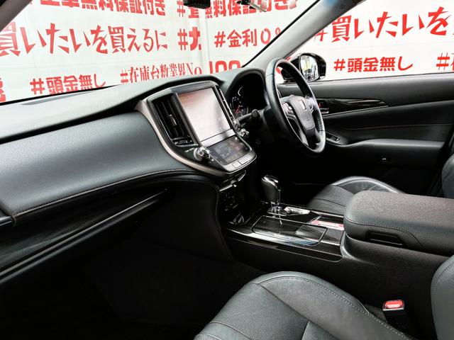 クラウンハイブリッド アスリートS FU1942 純正マルチナビ フルセグTV CD DVD HDD USB Bluetooth バックカメラ 前後障害物センサー ビルトインETC ステアリングスイッチ オートライト LEDヘッドライト(14枚目)