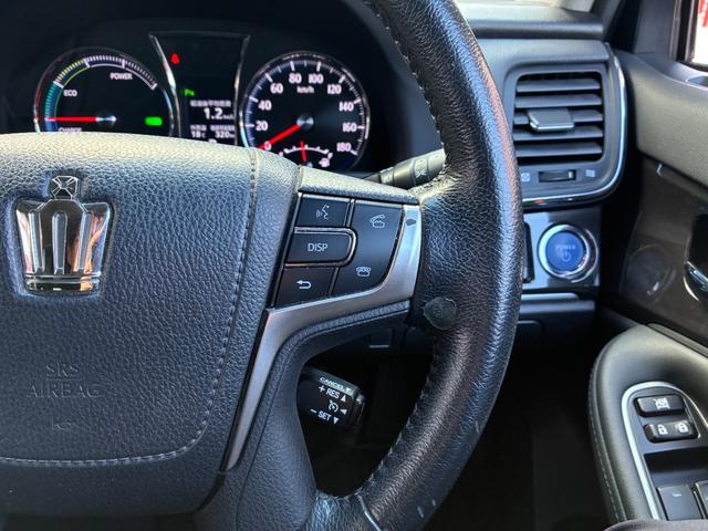 クラウンハイブリッド アスリートS FU1942 純正マルチナビ フルセグTV CD DVD HDD USB Bluetooth バックカメラ 前後障害物センサー ビルトインETC ステアリングスイッチ オートライト LEDヘッドライト(27枚目)