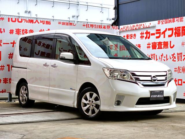 セレナ ハイウェイスター　Ｓ－ハイブリッド　ＦＵ１９７６　純正ＳＤナビ　ＣＤ　ＤＶＤ　ＳＤ　地デジフルセグ　Ｂｌｕｅｔｏｏｔｈ　ハンズフリー　バックカメラ　ビルトインＥＴＣ　革巻ハンドル　クルーズコントロール　オートライト　フォグランプ（3枚目）