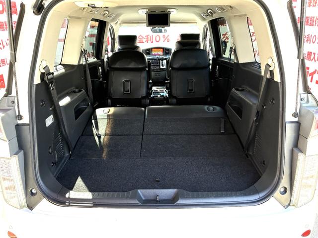 エルグランド ライダー ブラックライン 黒本革マニュアルシート FU1980 純正HDDナビ 地デジフルセグTV CD DVD USB Bluetooth ハンズフリー フリップダウンモニター ETC車載器 アラウンドビューモニター 革巻ステアリング(19枚目)