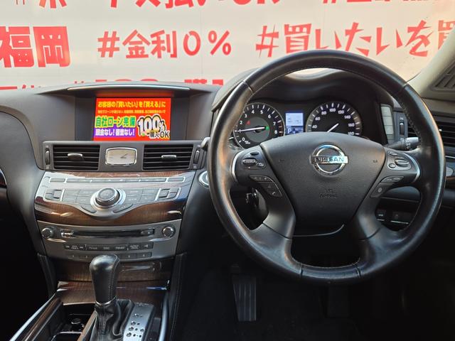 フーガハイブリッド ＶＩＰパッケージ　ＦＵ３０３６　純正ＨＤＤナビ　ＣＤ　ＤＶＤ　ＭＳＶ　地デジフルセグ　Ｂｌｕｅｔｏｏｔｈ　ハンズフリー　バックカメラ　サイドカメラ　ビルトインＥＴＣ　革巻ハンドル　ステアリングスイッチ　クルコン（18枚目）