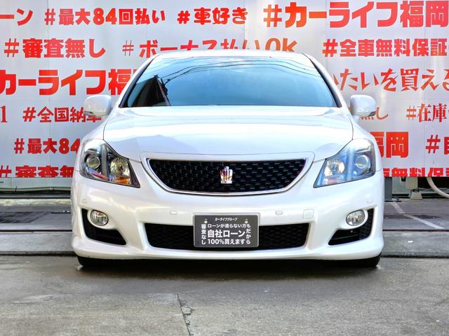 クラウン 2.5アスリート アニバーサリーエディション FU3148 純正HDDナビ CD DVD MSV 地デジフルセグ Bluetooth ハンズフリー バックカメラ サイドカメラ ビルトインETC 革巻ハンドル ステアリングスイッチ クルコン(6枚目)