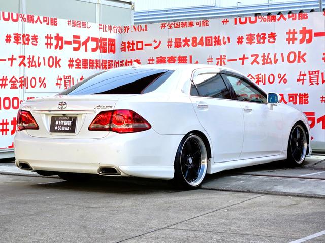 クラウン 2.5アスリート アニバーサリーエディション FU3148 純正HDDナビ CD DVD MSV 地デジフルセグ Bluetooth ハンズフリー バックカメラ サイドカメラ ビルトインETC 革巻ハンドル ステアリングスイッチ クルコン(9枚目)