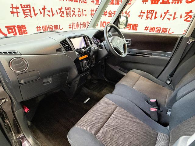 ルークス ハイウェイスター　ＦＵ３１５８　社外ナビ　ＤＶＤ　ＳＤ　Ｂｌｕｅｔｏｏｔｈ　フルセグ　ＥＴＣ　オートエアコン　プッシュスタート　スマートキー　ＨＩＤヘッド　フォグ　オートライト　左側パワスラ　ベンチシート　純正１４ＡＷ（16枚目）