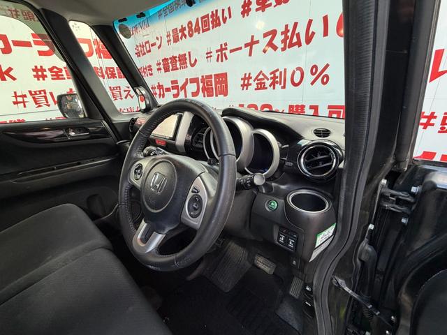 Ｎ－ＢＯＸ Ｇ・ターボパッケージ　ＦＵ３２００　ターボ　イクリプスメモリーナビ　ＣＤ　ＤＶＤ　ＳＤ　ワンセグ　ハンズフリー　バックカメラ　ＥＴＣ　革巻きハンドル　クルーズコントロール　パドルシフト　　ＨＩＤヘッドライト　フォグランプ（13枚目）