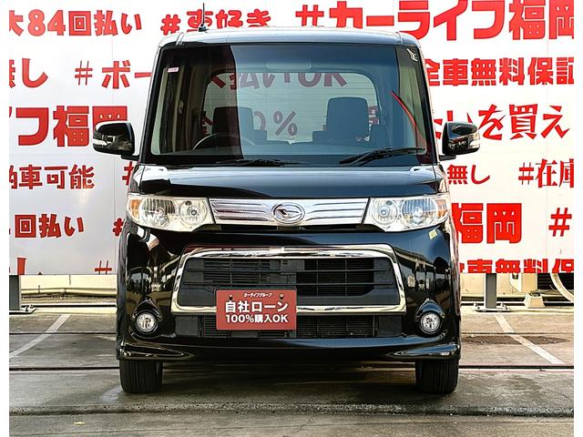 タント カスタムＸ　３２１８　４ＷＤ　クラリオンＳＤナビ　ＤＶＤ　ＳＤ　Ｂｌｕｅｔｏｏｔｈ　バックカメラ　ＥＴＣ　フルセグ　ドアバイザー　オートエアコン　スマートキー　ＨＩＤライト　フォグランプ　左側パワースライドドア（6枚目）