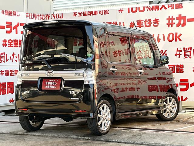 タント カスタムＸ　３２１８　４ＷＤ　クラリオンＳＤナビ　ＤＶＤ　ＳＤ　Ｂｌｕｅｔｏｏｔｈ　バックカメラ　ＥＴＣ　フルセグ　ドアバイザー　オートエアコン　スマートキー　ＨＩＤライト　フォグランプ　左側パワースライドドア（8枚目）