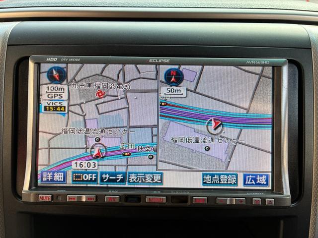 ヴェルファイア ２．４Ｚ　ＦＵ３２１６　エクリプスＨＤＤナビ　地デジフルセグＴＶ　ＣＤ　ＤＶＤ　アルパイン製フリップダウンモニター　ＥＴＣ車載器　バックカメラ　オートライト　ＨＩＤヘッドライト　フロントフォグライト　Ｗエアコン（25枚目）