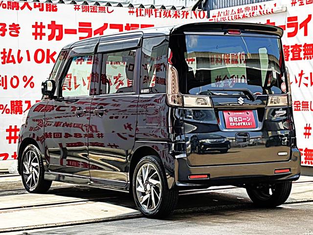 スペーシアカスタム ＴＳ　ＦＵ３２９９　アルパインＳＤナビ　地デジフルセグＴＶ　ＣＤ　ＤＶＤ　Ｂｌｕｅｔｏｏｔｈ　アルパイン製フリップダウンモニター　オートライト　ＨＩＤヘッドライト　フロントフォグライト　アイドリングストップ（10枚目）