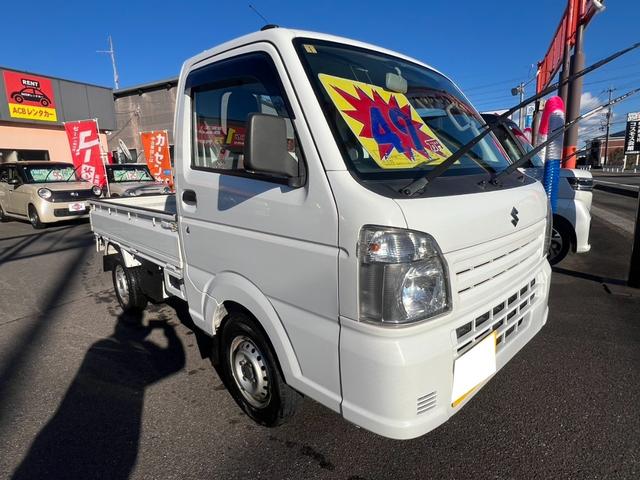 キャリイトラック ＫＣパワステ農繁仕様　４ＷＤ　デフロック　走行２６９１１ｋｍ　車検２年付　４枚リーフ　５速ミッション　パワーステアリング　三方開　積載可能量３５０ｋｇ（14枚目）