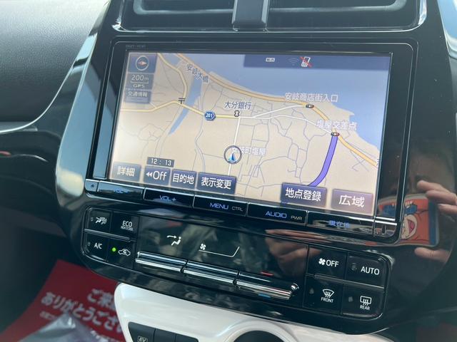 プリウス Ｓセーフティプラス　エアロ　ＬＥＤヘッドライト　純正９インチナビ地デジＴＶ　バックカメラ　Ｂｌｕｅｔｏｏｔｈ　スマートキー　ＥＴＣ　ヘッドアップディスプレイ　衝突軽減ブレーキ　レーンアシスト　オートマチックハイビーム（12枚目）