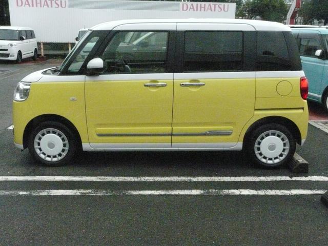 ムーヴキャンバス ストライプスG スモークガラス 両側パワースライドドア キーフリーシステム 走行距離3km(10枚目)