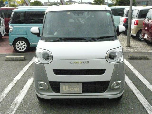 ムーヴキャンバス ストライプスＧ　キーフリーシステム　セキュリティアラーム　スモークガラス　走行距離１５．０５４ｋｍ（8枚目）