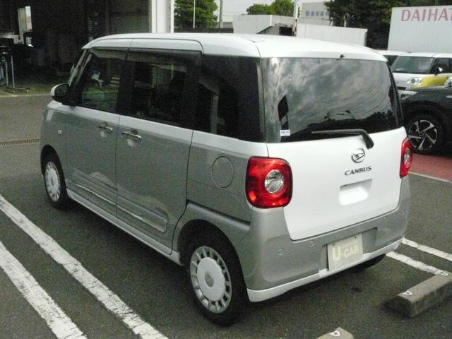 ムーヴキャンバス ストライプスＧ　キーフリーシステム　セキュリティアラーム　スモークガラス　走行距離１５．０５４ｋｍ（11枚目）