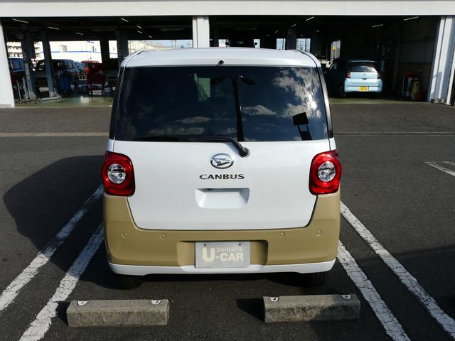 ムーヴキャンバス ストライプスG キーフリーシステム セキュリティアラーム スモークガラス 走行距離2km(11枚目)