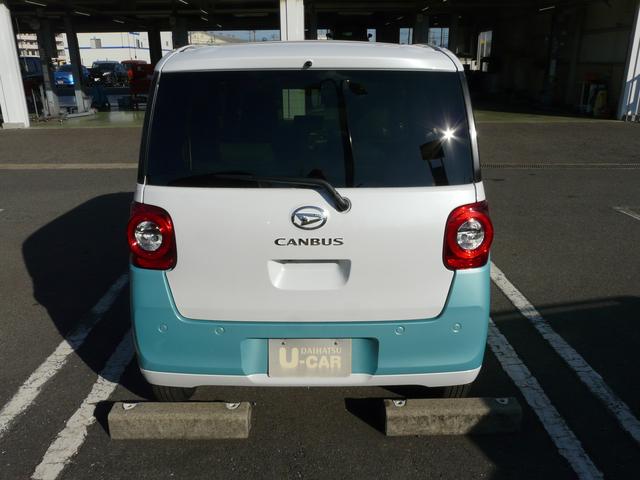 ムーヴキャンバス ストライプスG キーフリーシステム スモークガラス セキュリティアラーム 走行距離1km(12枚目)