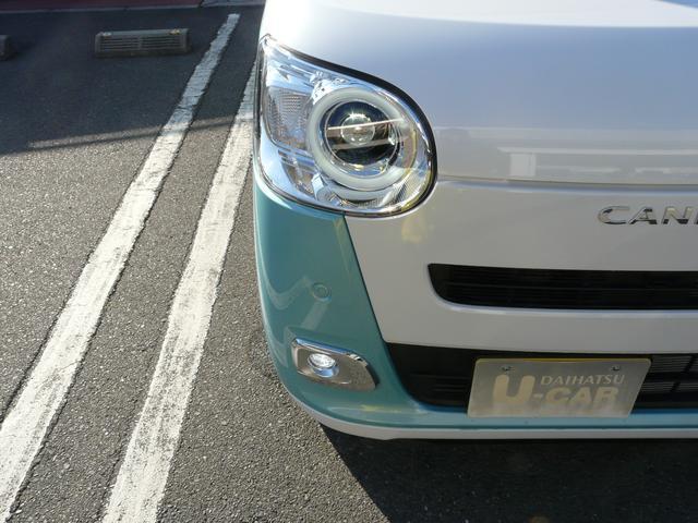 ムーヴキャンバス ストライプスG キーフリーシステム スモークガラス セキュリティアラーム 走行距離1km(30枚目)