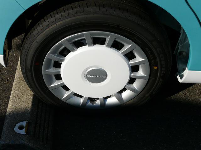 ムーヴキャンバス ストライプスG キーフリーシステム スモークガラス セキュリティアラーム 走行距離1km(35枚目)