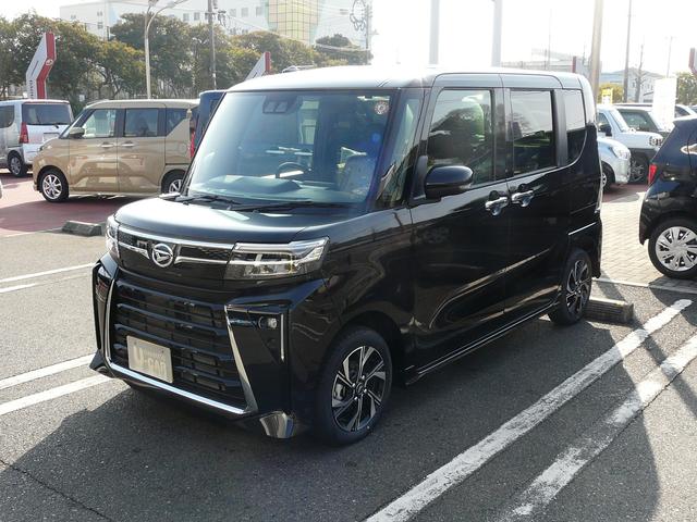 タント カスタムＸ　アルミホイール　セキュリティアラーム　スモークガラス　キーフリーシステム　走行距離４ｋｍ（9枚目）