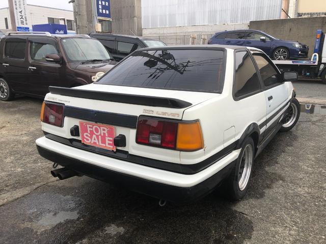 カローラレビン GT APEX ブリッツ車高調新品 14インチアルミ エキマニ フジツボデュアルマフラー レカロセミバケシート(4枚目)