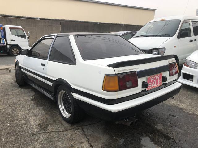 カローラレビン GT APEX ブリッツ車高調新品 14インチアルミ エキマニ フジツボデュアルマフラー レカロセミバケシート(6枚目)