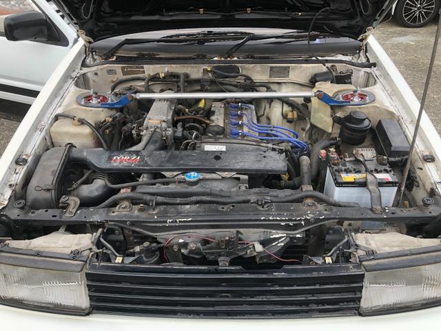 カローラレビン GT APEX ブリッツ車高調新品 14インチアルミ エキマニ フジツボデュアルマフラー レカロセミバケシート(8枚目)