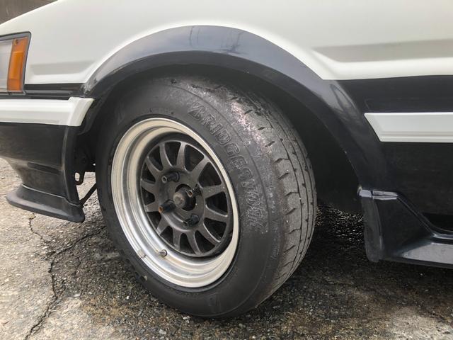 カローラレビン GT APEX ブリッツ車高調新品 14インチアルミ エキマニ フジツボデュアルマフラー レカロセミバケシート(11枚目)