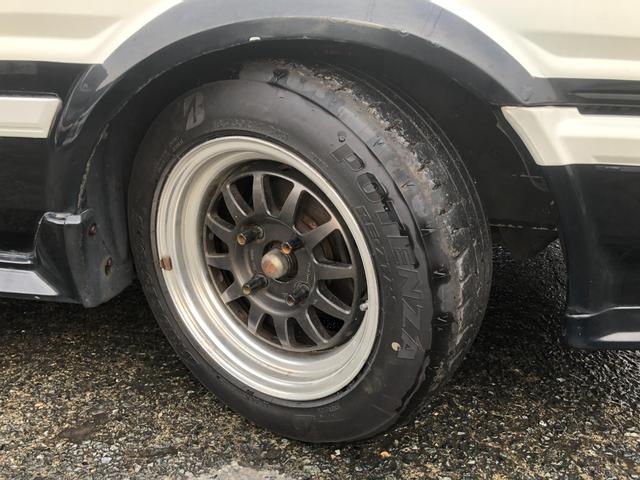 カローラレビン GT APEX ブリッツ車高調新品 14インチアルミ エキマニ フジツボデュアルマフラー レカロセミバケシート(12枚目)