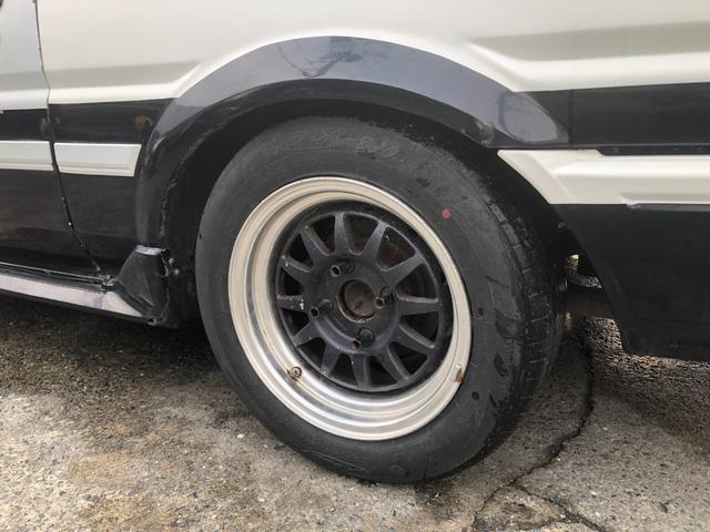 カローラレビン GT APEX ブリッツ車高調新品 14インチアルミ エキマニ フジツボデュアルマフラー レカロセミバケシート(14枚目)