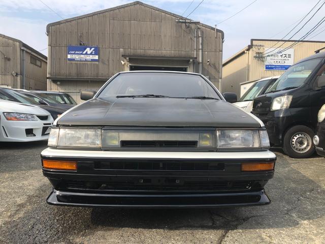 カローラレビン ＧＴ　ＡＰＥＸ　ブリッツ車高調新品　ハイカム　エキマニ　アペックスマフラー　電動ファン　エアコン　パワステ　レカロシート　Ｂｌｕｅｔｏｏｔｈ　ＥＴＣ　外装塗装済（2枚目）