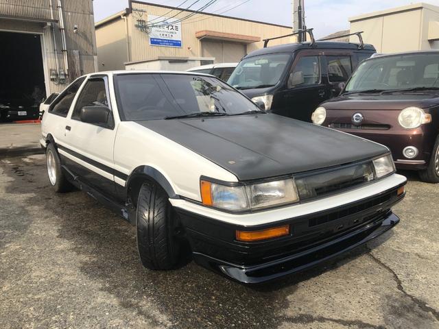 カローラレビン ＧＴ　ＡＰＥＸ　ブリッツ車高調新品　ハイカム　エキマニ　アペックスマフラー　電動ファン　エアコン　パワステ　レカロシート　Ｂｌｕｅｔｏｏｔｈ　ＥＴＣ　外装塗装済（3枚目）