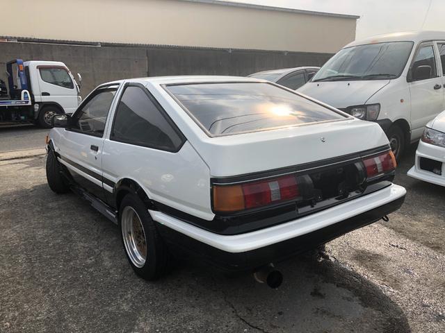 カローラレビン ＧＴ　ＡＰＥＸ　ブリッツ車高調新品　ハイカム　エキマニ　アペックスマフラー　電動ファン　エアコン　パワステ　レカロシート　Ｂｌｕｅｔｏｏｔｈ　ＥＴＣ　外装塗装済（6枚目）