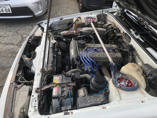 カローラレビン ＧＴ　ＡＰＥＸ　ブリッツ車高調新品　ハイカム　エキマニ　アペックスマフラー　電動ファン　エアコン　パワステ　レカロシート　Ｂｌｕｅｔｏｏｔｈ　ＥＴＣ　外装塗装済（10枚目）